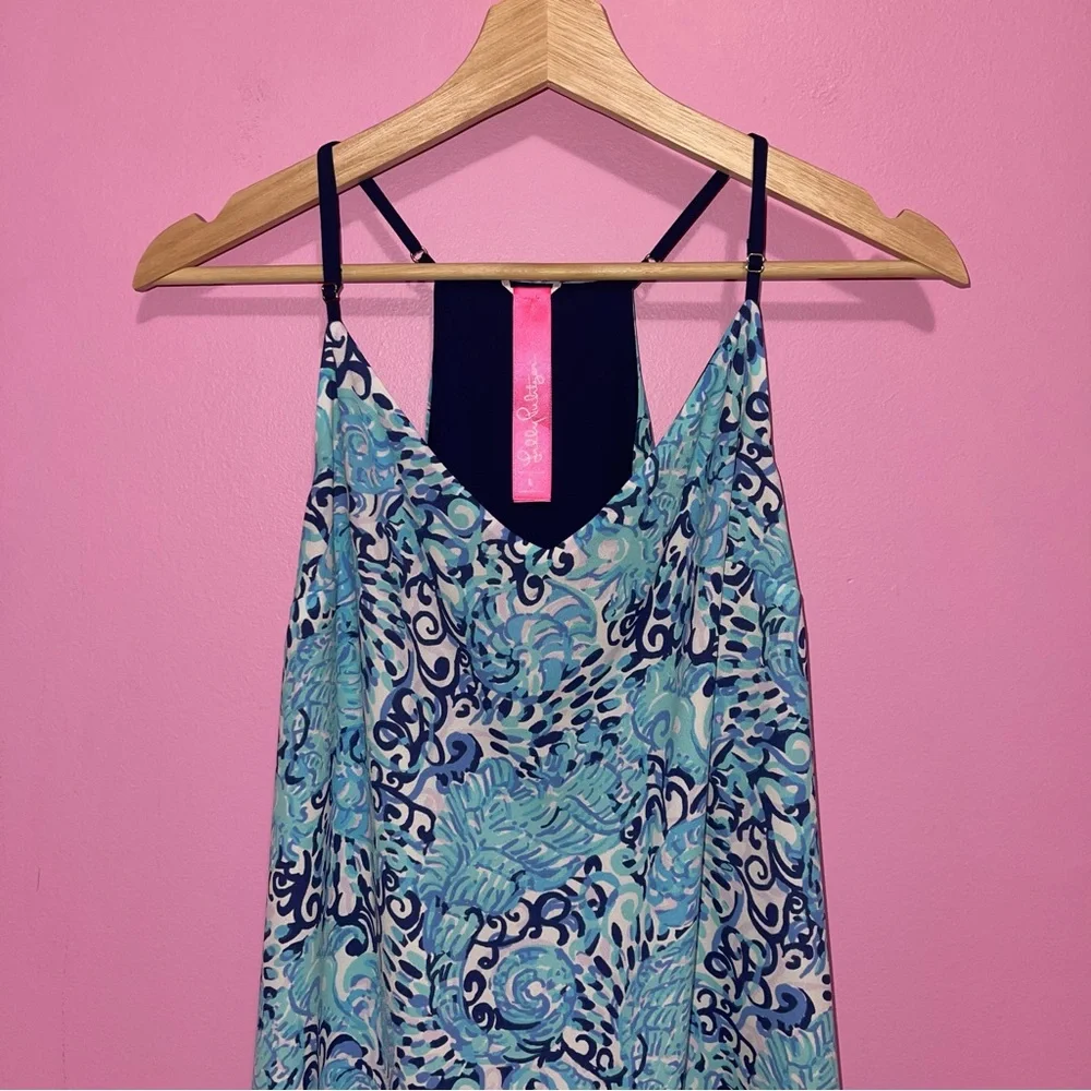 Lilly Pulitzer Tank Top Women’s Size Large‎ Reversible Dusk V-Neck Cami - Picture 4 of 13